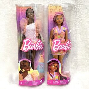 NEW‎ Set Of 2 Barbie Fashionistas #216 & #207 Dolls 65th Anniversary NIB